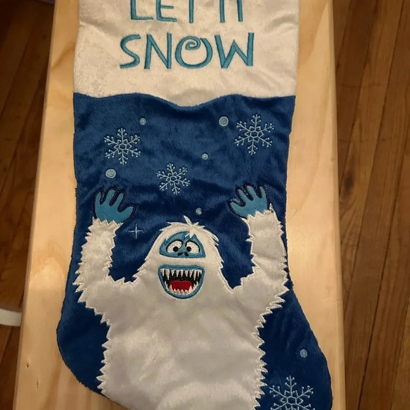 Rudolph Let It Snow Christmas Stocking Holiday Decor - Picture 4 of 6